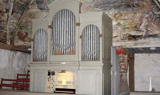 Orgel mit Malerei